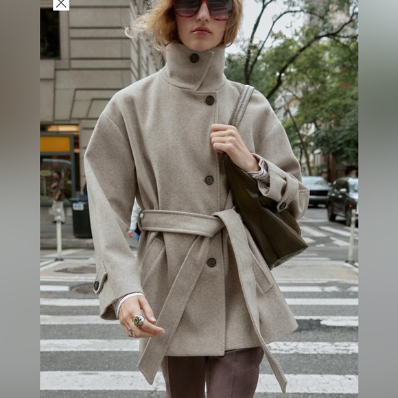 Zara Jackets & Blazers - Zara Taupe Trench Coat for Women